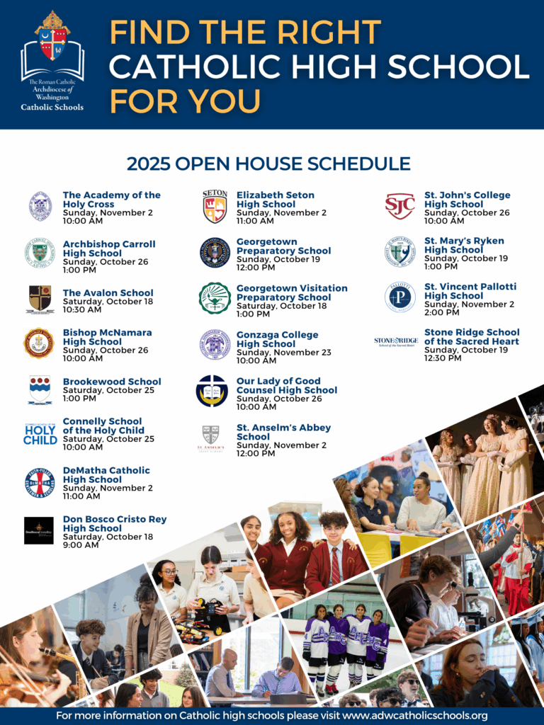 2025 Catholic High School Open Houses
